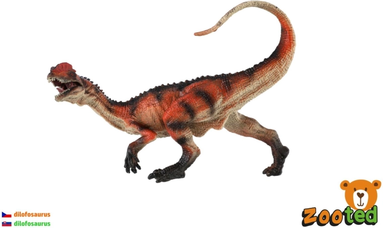 Dinozaur Dilofosaurus din plastic 15 cm