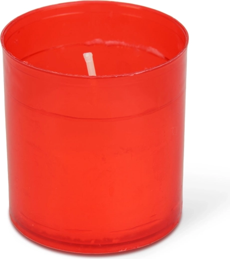 Set de 4 lumânări roșii pentru cimitir, 5,5 × Ø5 cm