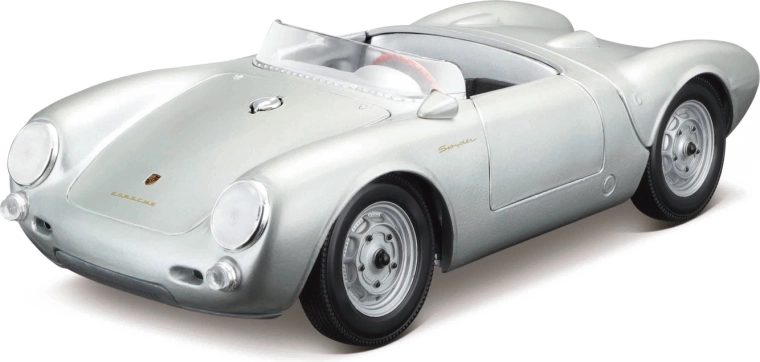 Maisto Porsche 550 A Spyder argintiu model auto 1:18