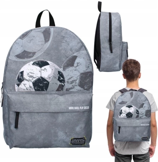 Ghiozdan școlar Skooter fotbal 39 cm