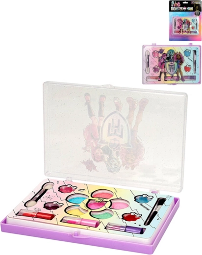 Set cosmetic Monster High pentru copii – farduri de pleoape, rujuri și luciuri de buze