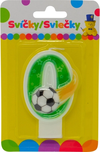 Lumânare de aniversare cu motiv lună și cifra 0