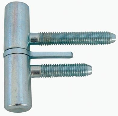 Balama de ușă 60 mm cu șurub și cui, zincată albastru