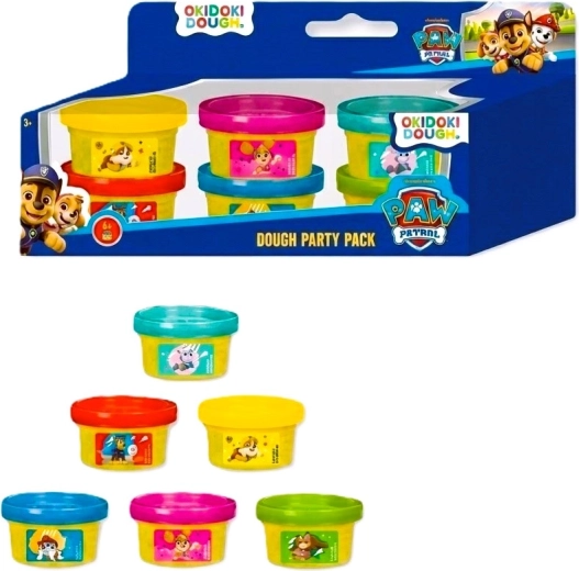 Plastilină de modelat Patrula Cățelușilor, set de 6 culori