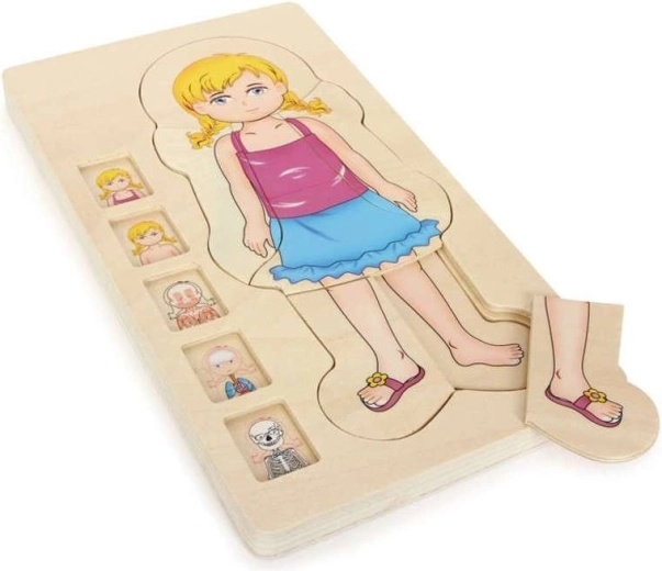 Puzzle stratificate anatomie din lemn Small foot