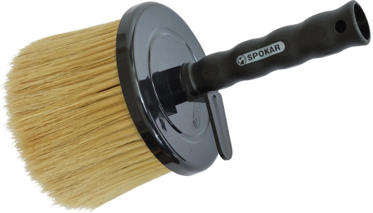 Pensulă rotundă pentru zugrăvit cu mâner din plastic 13 cm