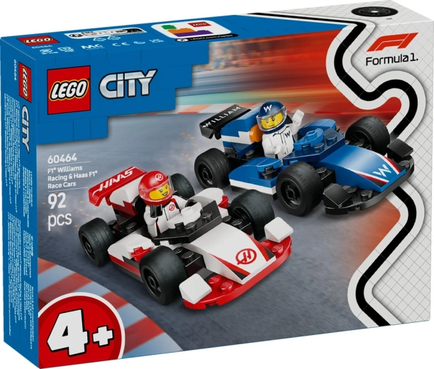 Lego city f1 mașini de curse williams racing și haas