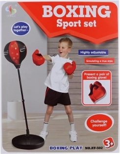 Set de box pentru copii cu sac de box cu înălțime reglabilă