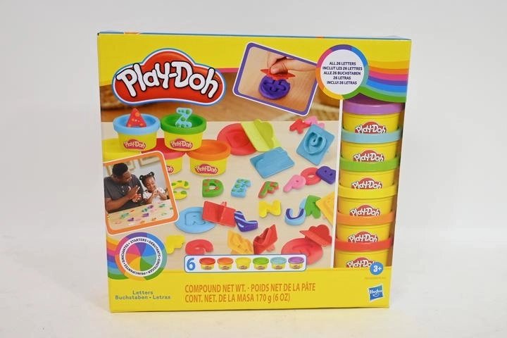 Plastilină Play-Doh – alfabet, 6 cutiuțe și 26 de ștampile