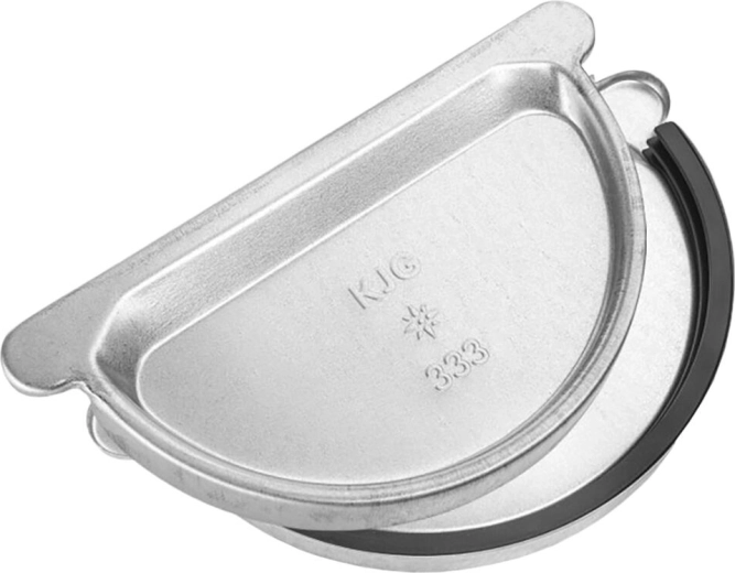 Capăt jgheab 250 mm cu garnitură din cauciuc, zincat