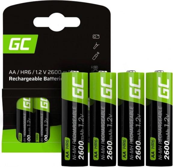 Acumulatori reîncărcabili Green Cell AA R6 2600 mAh – set 4 buc