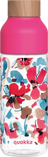 Sticlă pentru băut Quokka Ice Red Flowers 720 ml