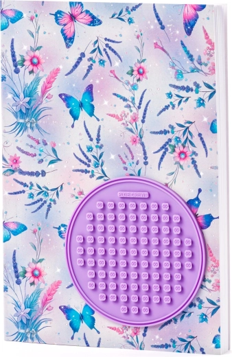 Caiet A5 cu fluturi și panou din silicon PIXIE CREW