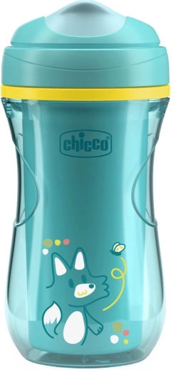 Chicco cană termică Active cu guriță dură, teal, 14 m+