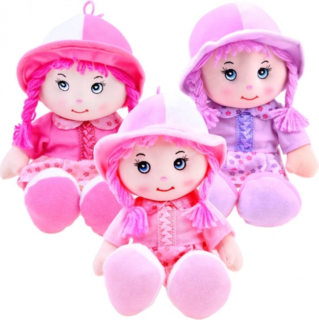 Păpușă cusută Zuzanka cu pălărie