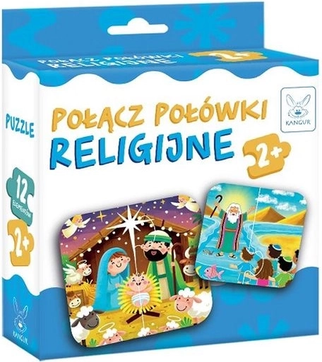 Joc educativ Potrivește jumătățile – motive religioase