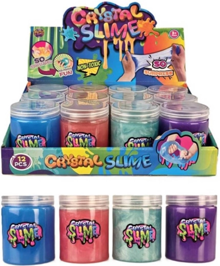 Slime metalic Crystal în recipient - 1 bucată