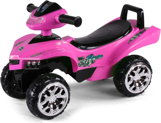 Milly Mally vehicul de împins (ride-on) ATV Monster negru-roz