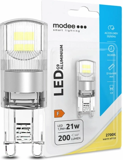 Bec LED G9 Modee 1,9 W alb cald