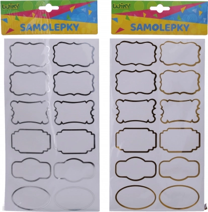 Autocolante 14x25,5 cm pentru borcane de condimente, etichete, rame