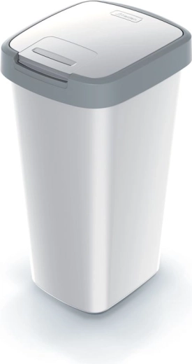 Coș de gunoi Compacta Q Flap 25 l culoare cenușie