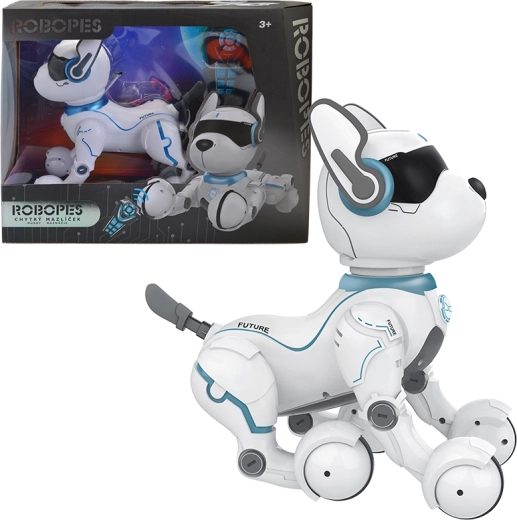 Câine robotic interactiv cu control vocal și telecomandă