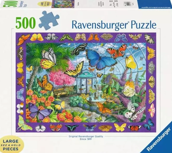 Puzzle Ravensburger Pavilionul fluturilor XXL 500 de piese