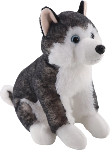 Husky de pluș șezând 20 cm