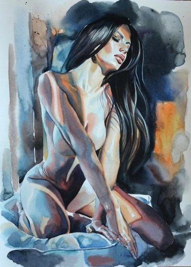 NORIMPEX pictură cu diamante nud feminin 30 × 40 cm