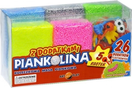 Modelină spumoasă 5 culori cu 26 de accesorii