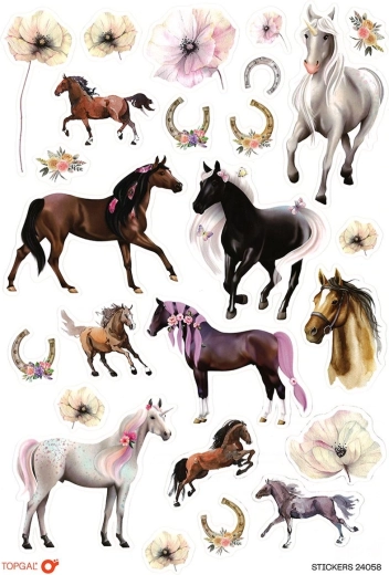 Autocolante Horses Topgal