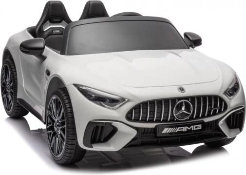 Mașinuță electrică MERCEDES AMG SL63 albă