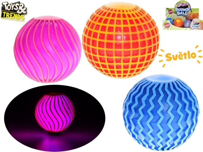 Toys&Trends minge săritoare luminoasă disco 6 cm