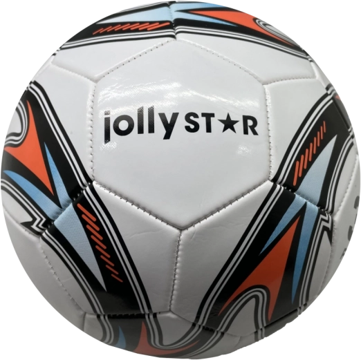 Minge de fotbal din piele Jolly Star Champion, mărimea 5