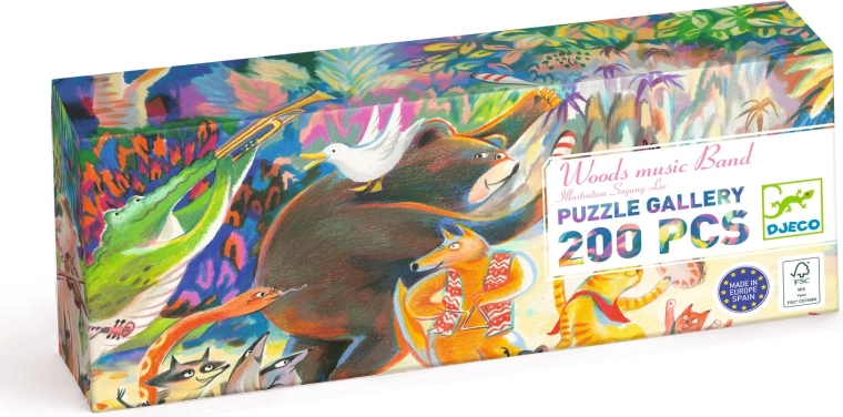 Puzzle Djeco formația din pădure, 200 de piese