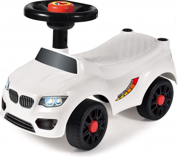 Trotinetă fără spătar albă 50 × 21,5 × 33 cm