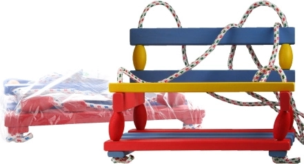 leagăn din lemn pentru copii și adulți, lemn natural 40 × 30 cm