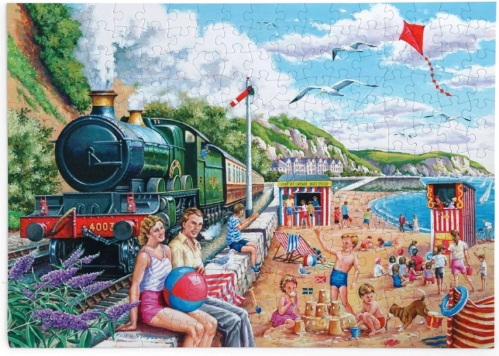 Puzzle House of Puzzles Idilă litorală, 250 de piese mari