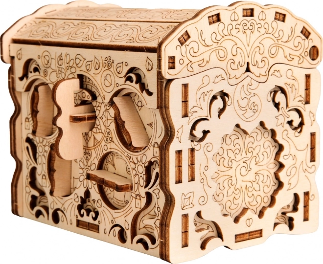 Cutie puzzle din lemn secret treasure de la escapewelt