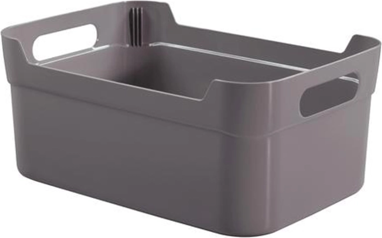 Coș de depozitare din plastic HEIDRUN 24 × 17 × 10 cm, mix de culori