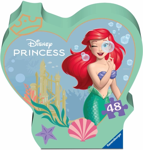 Puzzle Ravensburger Ariel în ambalaj cadou în formă specială, 48 de piese