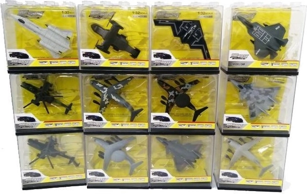 Model de avion 10 cm în cutie transparentă (12 variante) - 1 bucată