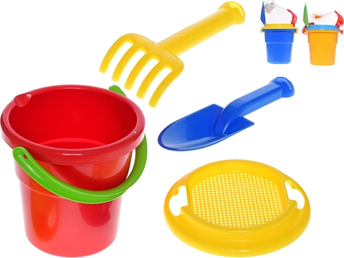 Set de nisip cu găleată 18 cm – 4 piese