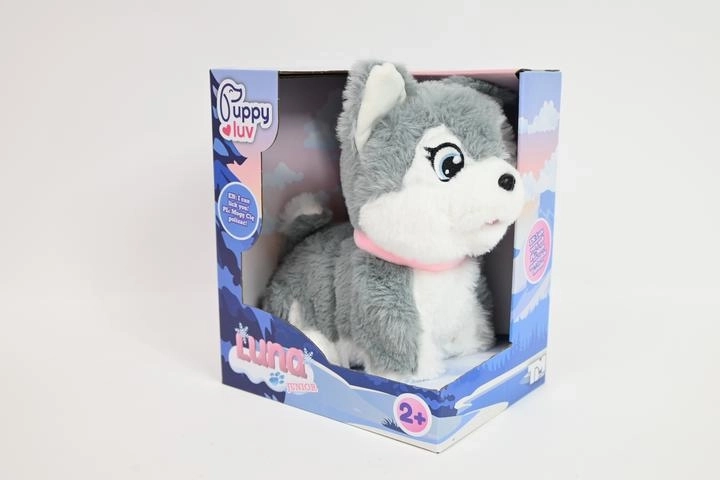 Cățeluș interactiv din pluș TMT Luna (pui de husky)