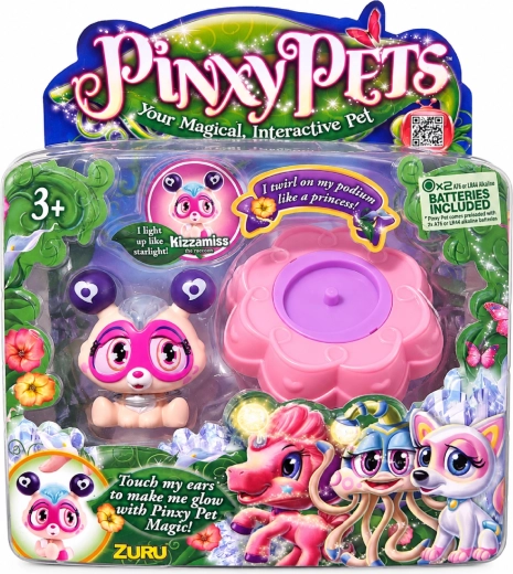 Animăluț interactiv Pinxy Pets Kizzamiss, raton cu suport magic
