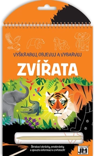 Răzuiește, descoperă, colorează: Animale