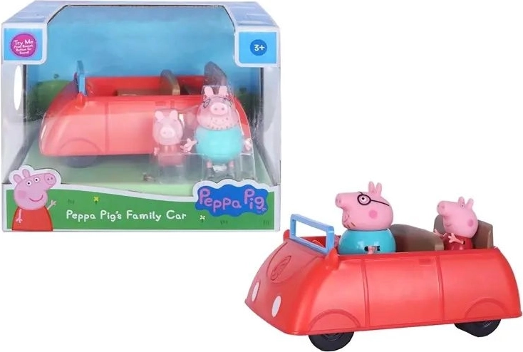 Mașină de familie Purcelușa Peppa cu 2 figurine