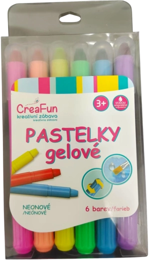 CreaFun creioane gel neon – set 6 buc.