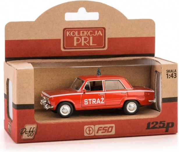 Vehicul comunist Fiat 125 Brigada de Pompieri