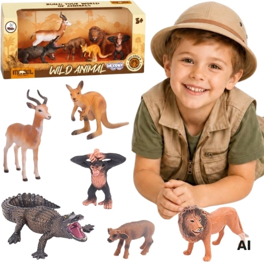 Woopie set de figurine animale safari 6 buc.